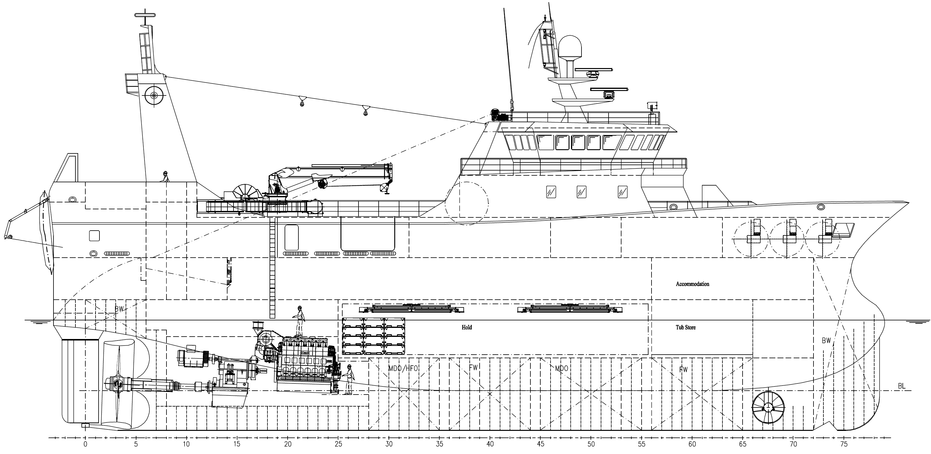 50.7m Fresh Fish Trawler